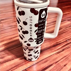 HydroJug Cherry Pattern Tumbler with Handle